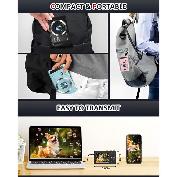 Digital Camera - 4K 44MP UHD Digital Cameras for Photography - Autofocus - Picture 5 of 7